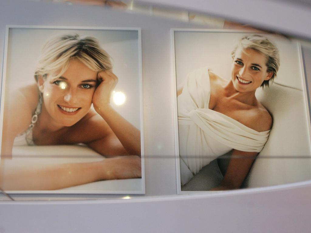 Testino’s photos on display before her death in Paris in 1997. Picture: MJ Kim/Getty Images.