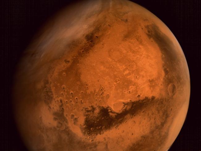 The planet Mars. Image taken by the ISRO Mars Orbiter Mission (MOM) spacecraft. Picture: AFP/ISRO