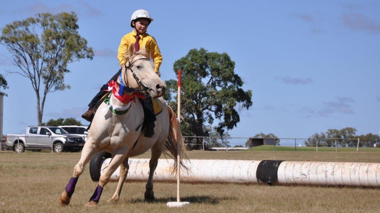 Lucy Rose Needer has been remembered for her grit, determination and love of animals. Pictured riding at the Kumbia gymkhana in 2019.