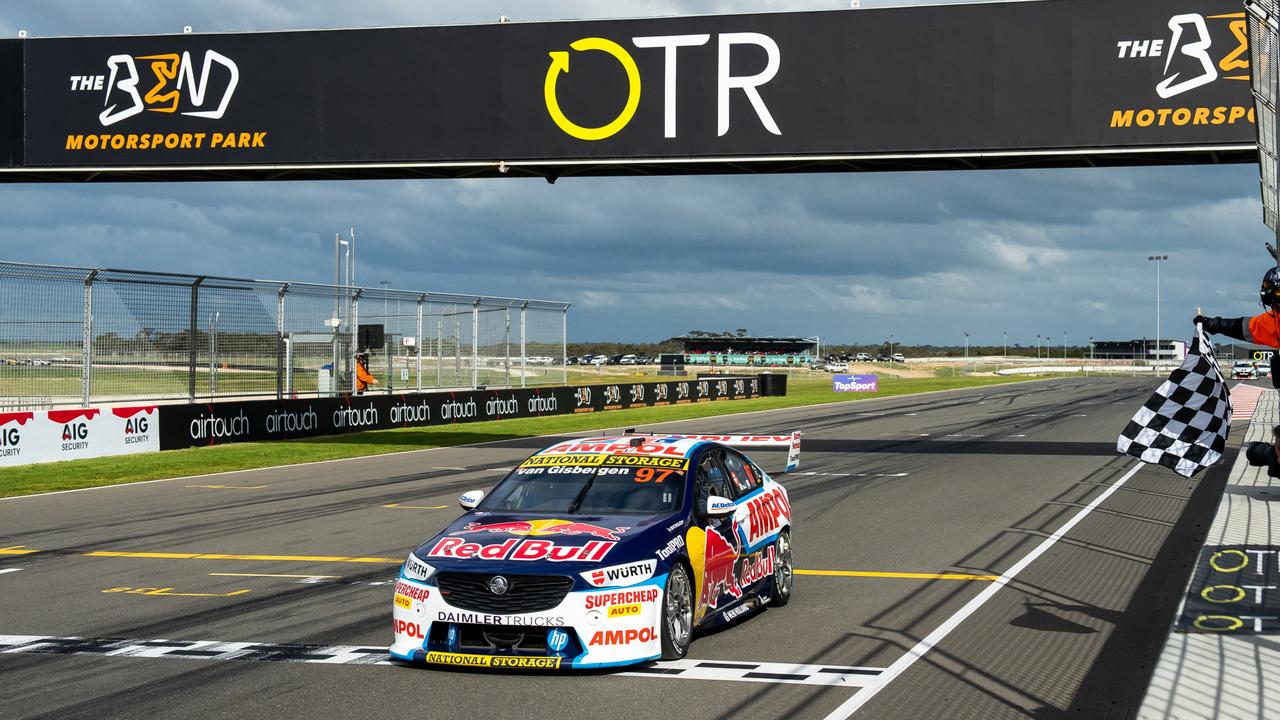 Shane van Gisbergen driver won race 2 of the OTR Supersprint... it was much more wet on Sunday. (Photo by Daniel Kalisz/Getty Images)