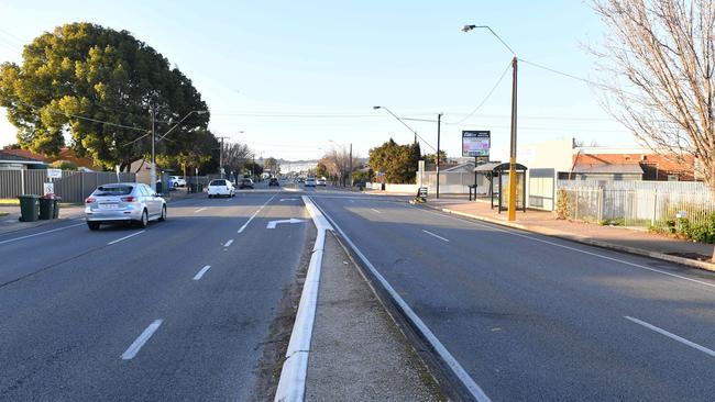 The pedestrian died after being hit on Diagonal Road at Warradale. Picture: Keryn Stevens