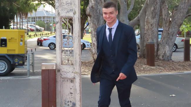 Damek Thompson at the Hervey Bay State High School formal.