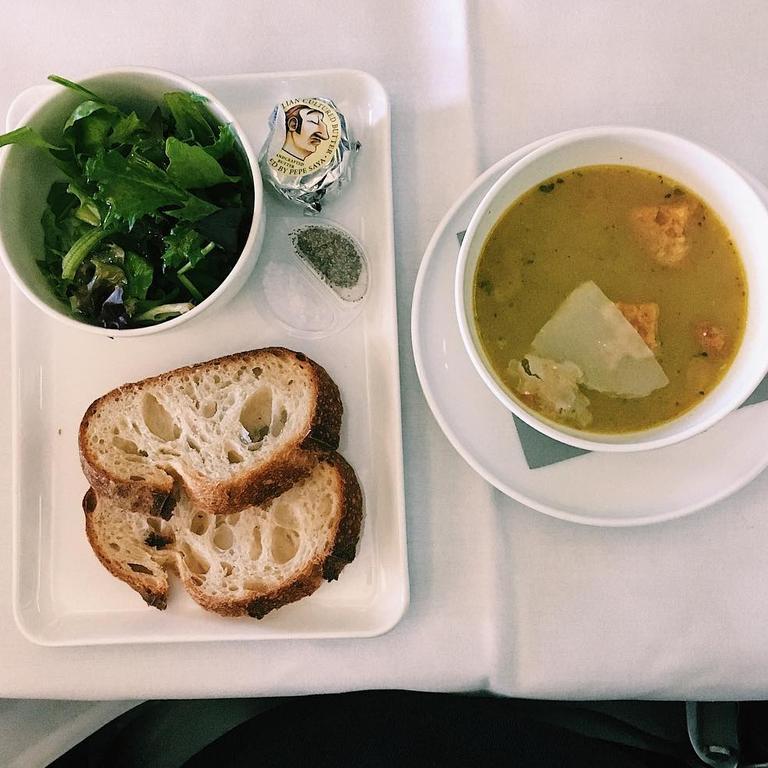 It has been described as the ‘best’ plane soup. Picture: Instagram/talkandspoon