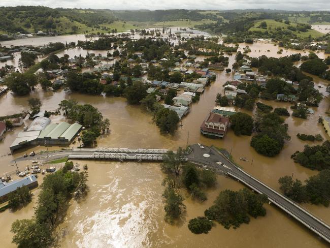 Lismore from the air. Picture: Media Mode