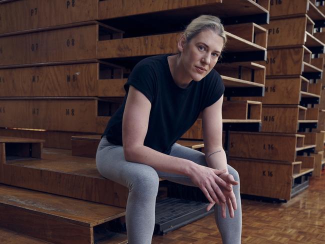 EMBARGO FOR TWAM 10 SEPTEMBER 2022. FEE MAY APPLY.  Portrait of Lauren Jackson after making her comeback, pictured in the Lauren Jackson Sports Centre, Albury NSW, Friday 19 August, 2022 ahead of the FIBA Women's World Cup. Photo: TWAM/Cameron Grayson