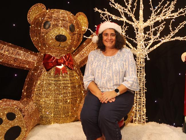 City of Palmerston Mayor Athina Pascoe-Bell in Santa's Grotto, looking forward to another Christmas Wonderland. Picture: Sam Lowe