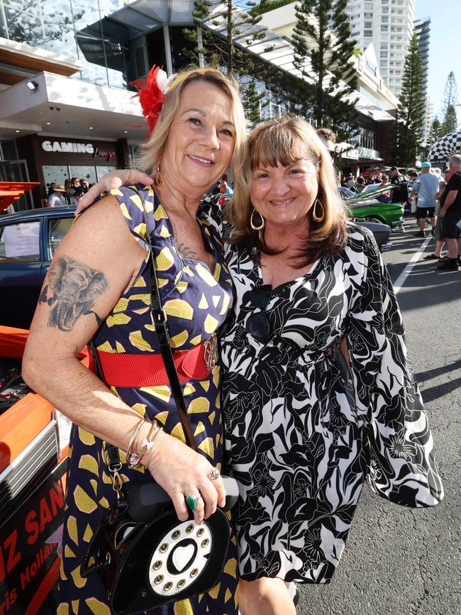 Merryl Newell and Kerrie Mutimer at Cooly Rocks On festival. Picture: Annette Dew