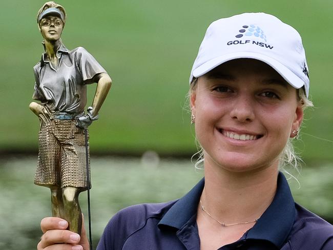 Stephanie Kyriacou in action at Bonville. Pic: David Tease/Golf NSW