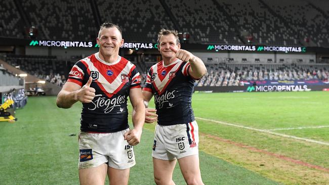 The Morris brothers are in great form but are far from the highest paid players in the competition. Picture: Grant Trouville/NRL Photos