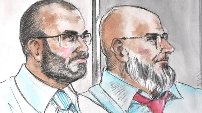 Mahamoud Khayat and Khaled Khayat during their 30-day trial are accused of planning terror attacks involving a bomb on a plane. Picture: Vincent De Gouw 