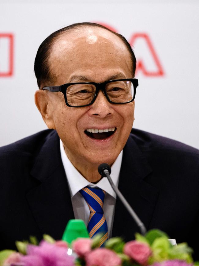 Hong Kong billionaire Li Ka-Shing in 2018. Picture: Anthony Wallace