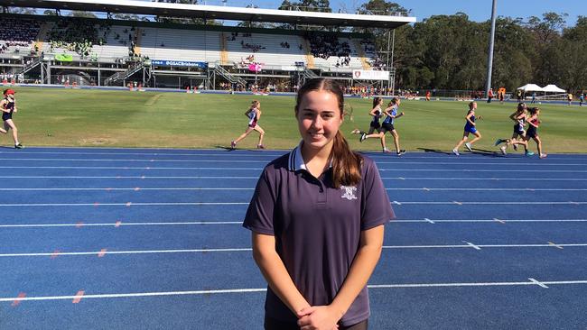 Angelina Tignani at the 2019 QGSSSA where she broke a javelin record in September. Last weekend she won another national gold medal.