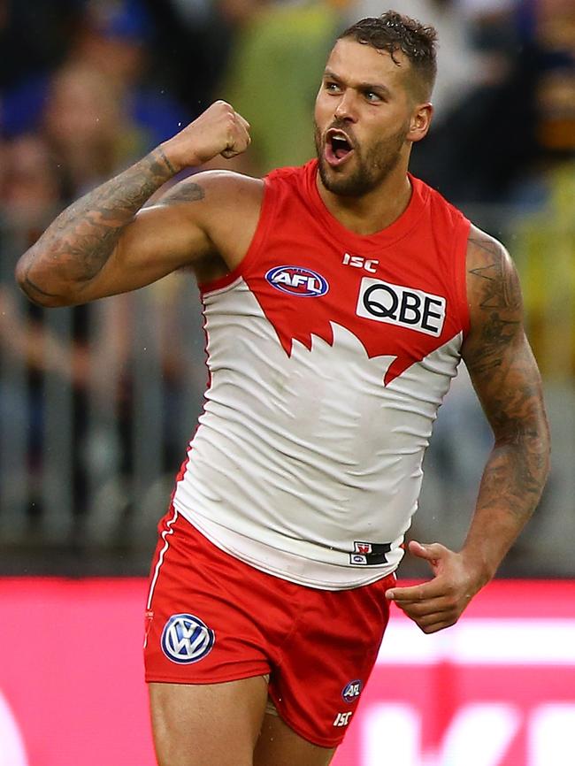 Lance Franklin kicked eight goals.