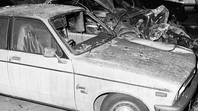 The Hakoah crime scene following the December 23, 1982 bombing in Sydney.