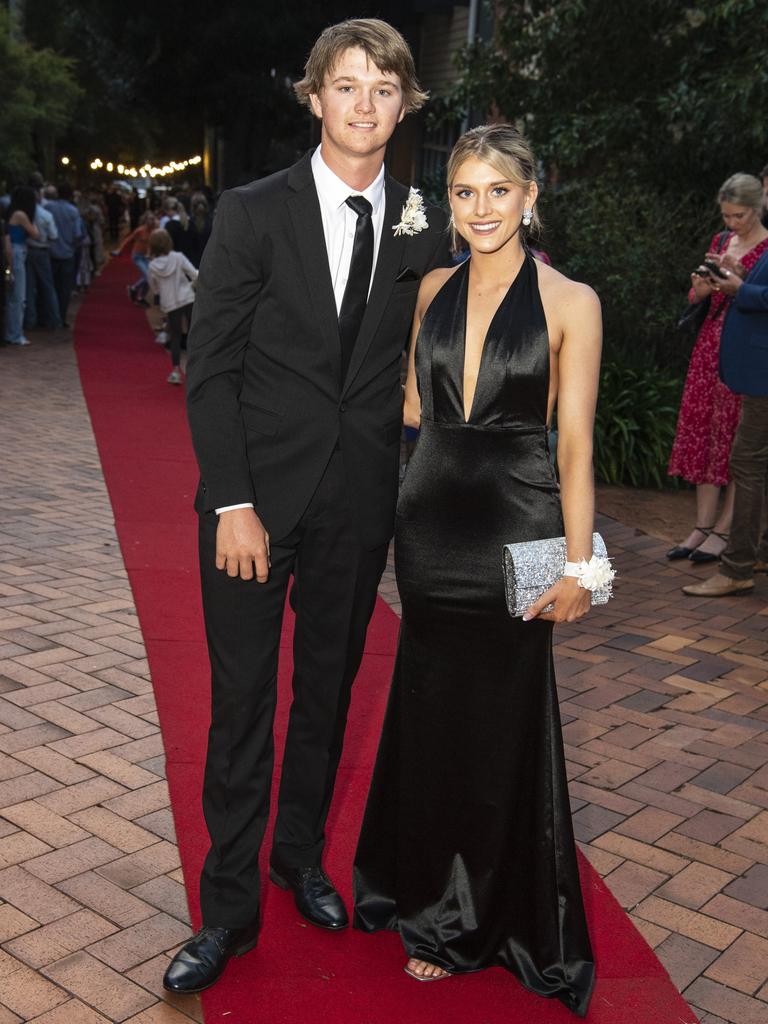 Lucy Griffiths and Logan Scott at Fairholme College formal, Wednesday, March 29, 2023. Picture: Kevin Farmer