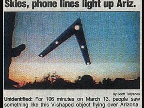 Arizona has a long history of strange happenings in the sky. Picture: Supplied