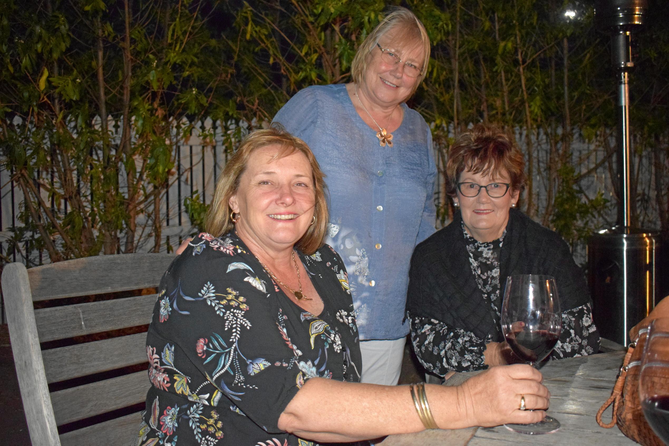 Sue-anne Strain, Lesley Weier and Lesley Reed. Picture: Emily Bradfield