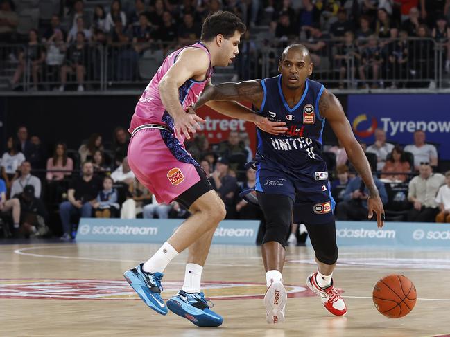 New Melbourne United import Xavier Rathan-Mayes scored 33 points. Picture: Darrian Traynor/Getty Images