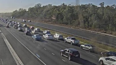 Traffic building on the M4 after a multi-car crash Picture: Live Traffic