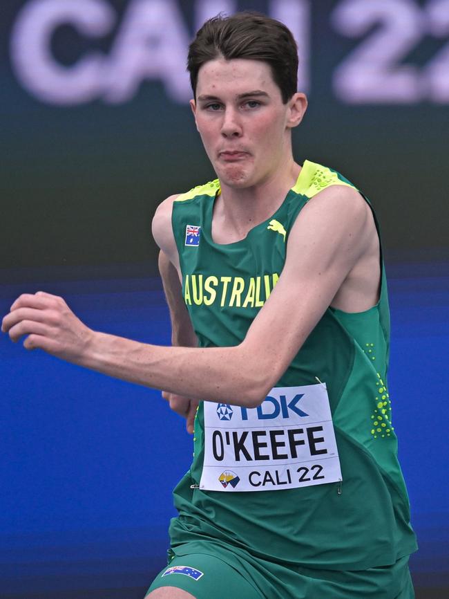 Ballarat’s Lachlan O’Keefe has qualified for the final in the high jump at the World Athletics Under-20 Championships. Photo by Pedro Vilela/Getty Images