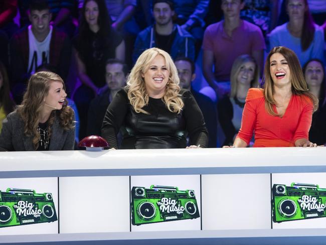 Rebel Wilson was paid about the same money to appear on The Big Music Quiz, alongside Bini Irwin and Ada Nicodemou, as she was to play Fat Amy in Pitch Perfect.