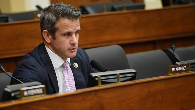 Adam Kinzinger voted to impeach Donald Trump. Picture: AFP