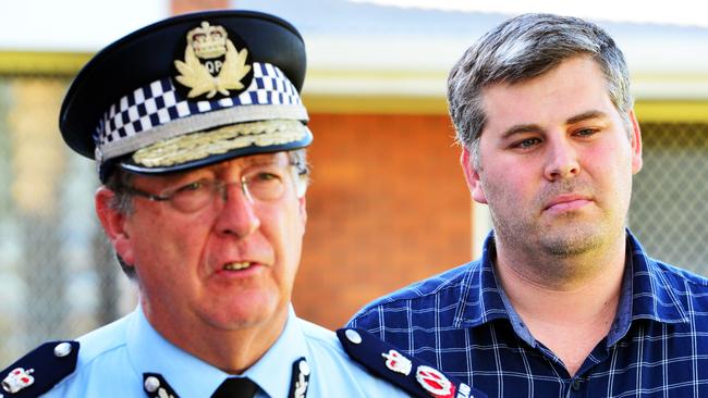 Police Commissioner Ian Stewart and Police Minister Mark Ryan have defended the four-year rollout of new Townsville officers. Picture: Zak Simmonds