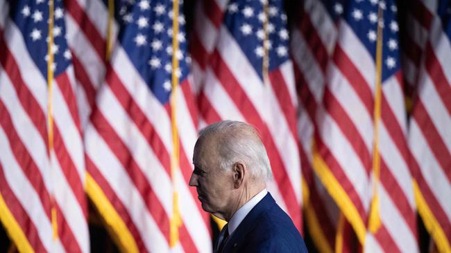 Since announcing six weeks ago that he would not be running for office, President Joe Biden has made just three public appearances. Picture: Brendan Smialowski/AFP