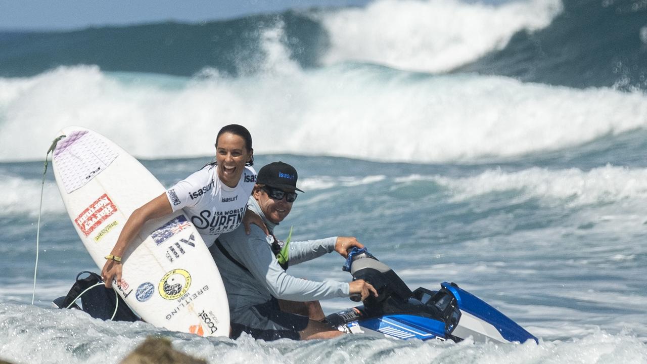 Fitzgibbons after winning gold in Puerto Rico. (Photo by Ricardo ARDUENGO / AFP)