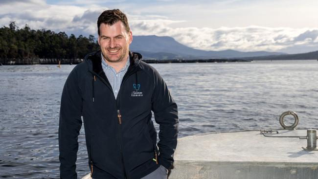 Luke Martin is the chief executive of Salmon Tasmania. MUST CREDIT: Alastair Bett