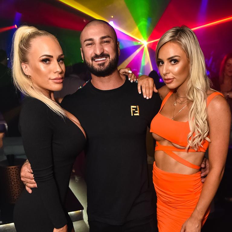 Maddison Leah, Alex Filardi and Ella Cook at Love Nightlife for Gold Coast Bulletin Night Spotting photos PICTURE: Pedro Silva