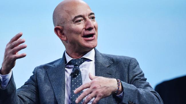 Amazon founder Jeff Bezos has also joined tech billionaires Bill Gates and Elon Musk on the next frontier. Picture: Mandel Ngan/AFP