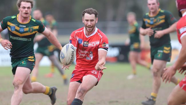 Golden boot: Sean Connor set up two Eagles tries with kicks. Picture: Steve Montgomery