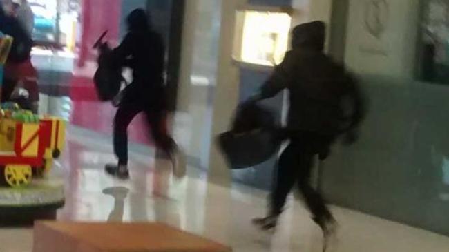 The bandits make a run for it.