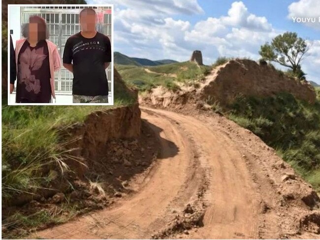 Tradies arrested smashing hole in Great Wall