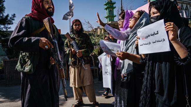 Afghan Women Hit With Whips And Beaten At Protest Against All-male ...