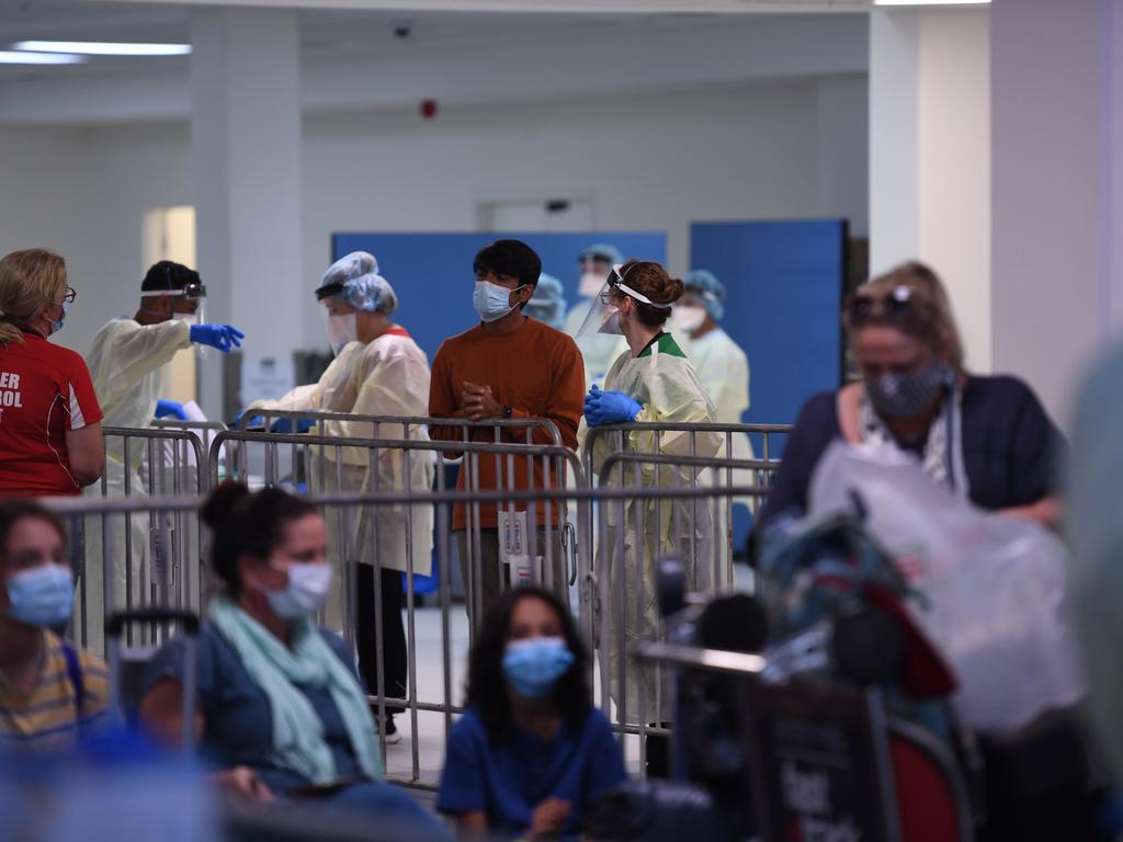 NT Health have implemented new testing measures at Darwin Airport. Picture: Amanda Parkinson