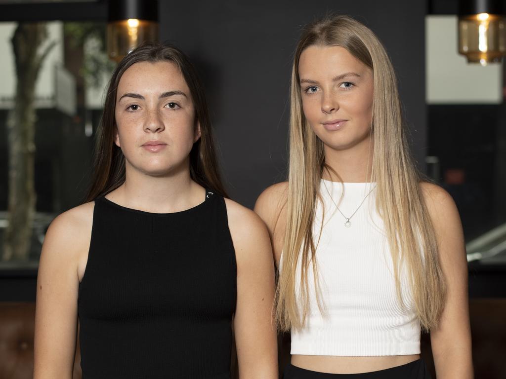 Survivors Rose and Pippa Milthorpe are campaigning for court to be less traumatic for children in child sexual abuse cases. Picture: NewsWire / Monique Harmer