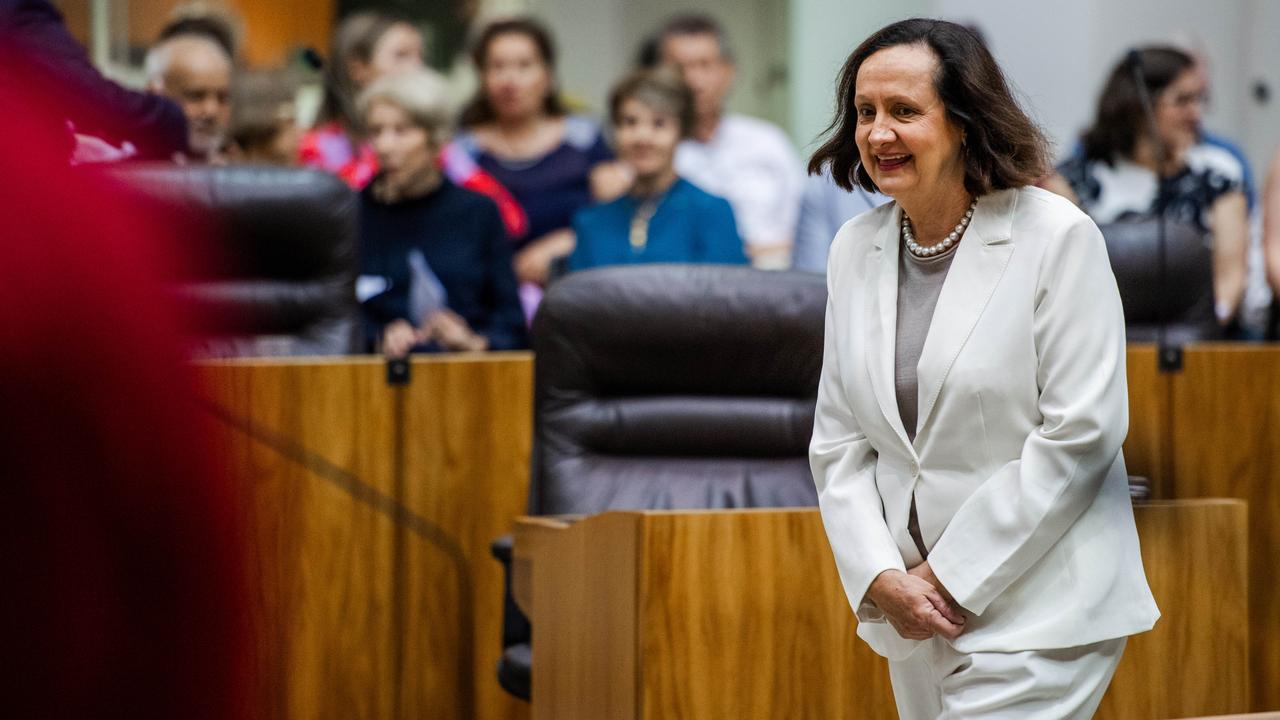 Araluen MLA Robyn Lambley has been officially sworn in as Speaker at the Opening and First Meeting of the 15th Legislative Assembly of the Northern Territory.' Picture: Pema Tamang Pakhrin