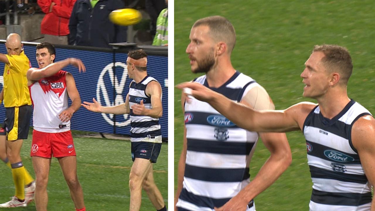 Joel Selwood and Jeremy Cameron were left flabbergasted.