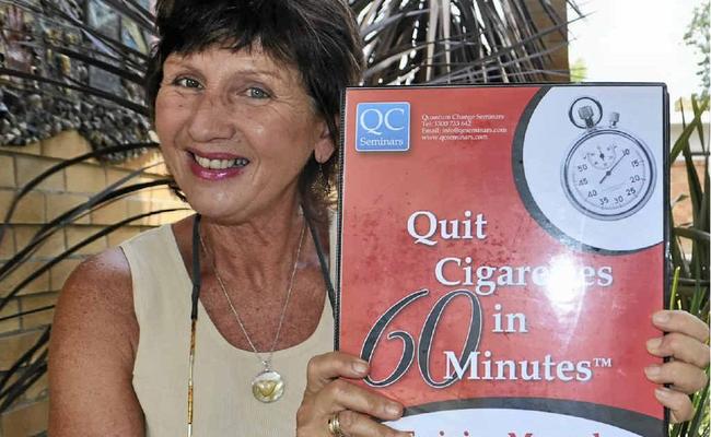 Donna Nevin has the perfect New Year’s Resolution for all smokers. . Picture: Emma Channon 