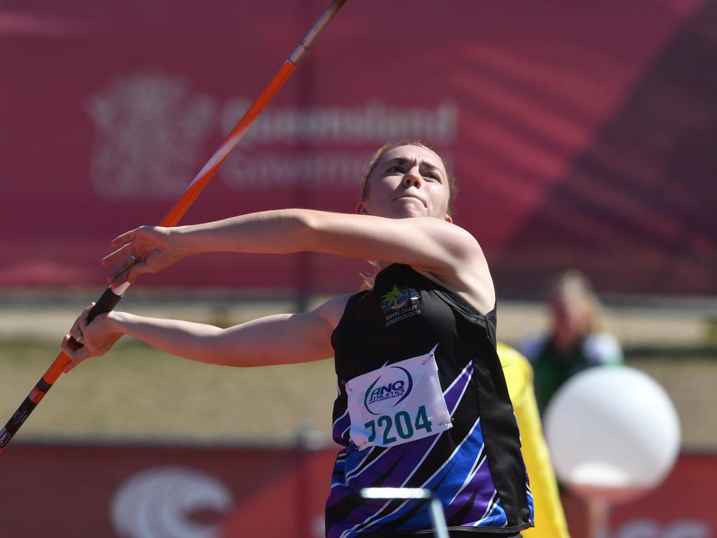 <p>North Queensland Athletics Championships at Townsville Sports Reserve. Rebekah Gleeson-Cherry. Picture: Evan Morgan</p>