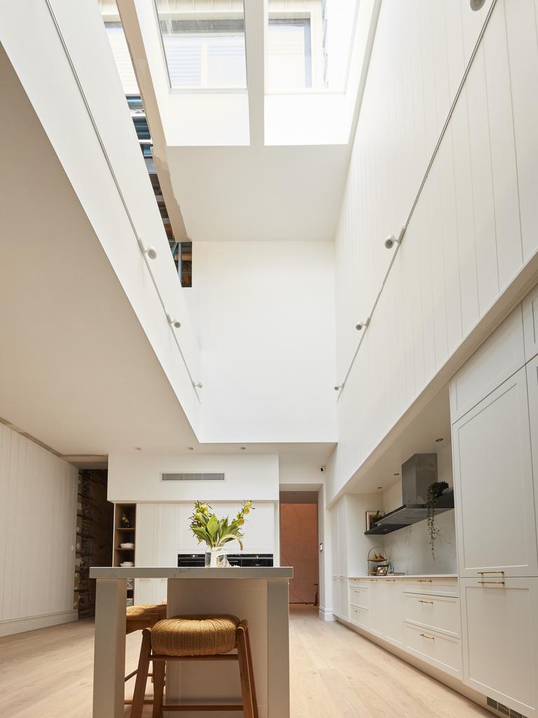 Let there be light. Andy and Deb created a void in the centre of the kitchen.