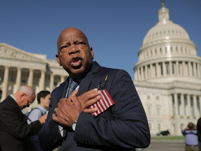 Civil rights icon John Lewis, pictured in 2017, died at the age of 80. Picture: AFP