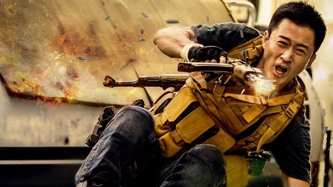 Wu Jing in Wolf Warrior 2, above. In 2017, Wolf Warrior 2, the second in a jingoistic action TV franchise, featured a Chinese version of Rambo single-handedly routing pirates off the continent’s coast. It inspired the nickname ‘wolf warriors’ for a new diplomatic generation. Picture: supplied