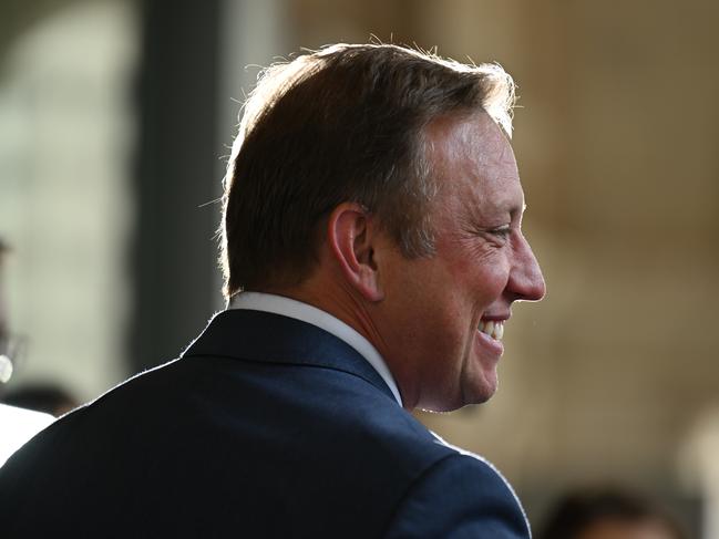 27/10/2024:  Former QLD Premier Steven Miles at a press conf following his defeat outside the QLD State Parliament, Brisbane. pic: Lyndon Mechielsen / The Australian