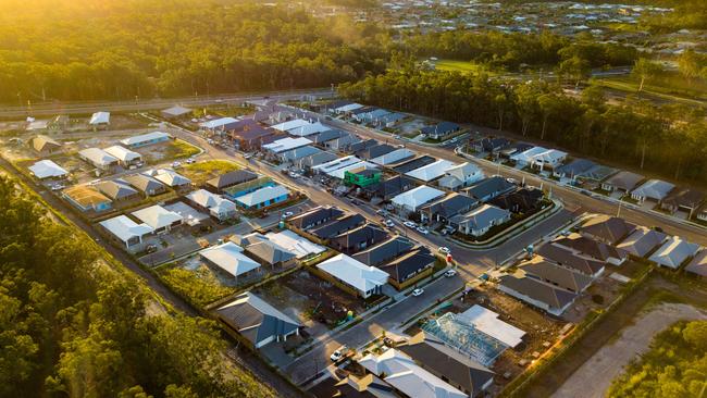 A bird's eye view of Villa World's Killara development in Victoria.