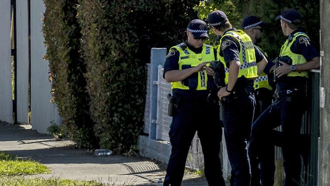 Shed fire at Verdun Street Mowbray where a child was found deceased and another seriously injured. Picture: Rob Burnett