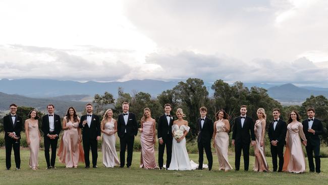 Chantelle May and Floyd Moynihan on their wedding day. Picture: Wilde Visual