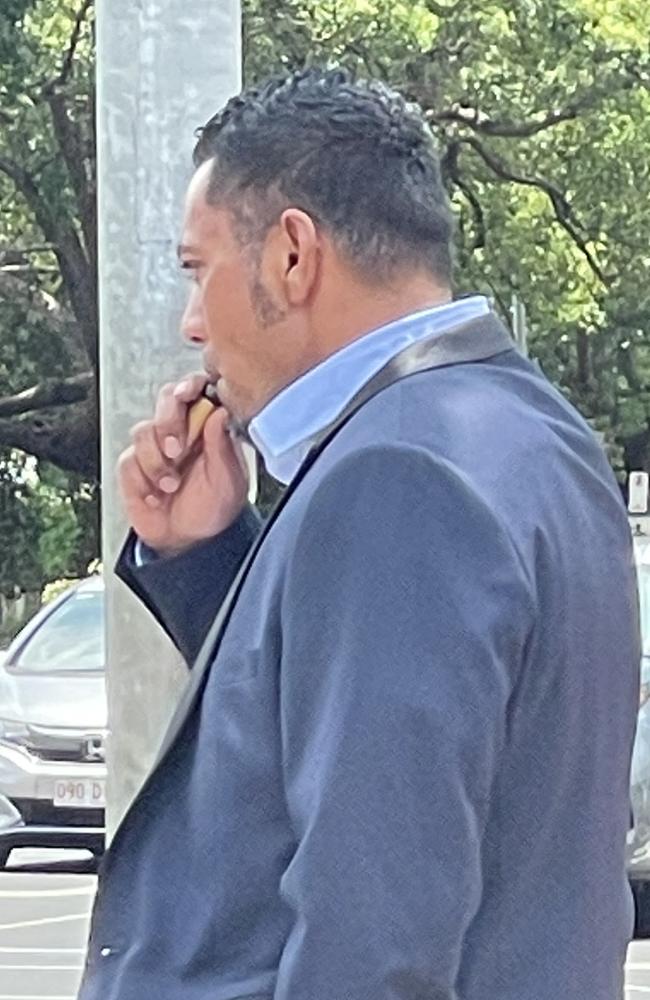 Feleti Finau leaving Toowoomba Magistrates Court on Wednesday, December 21, after pleading guilty to assault. Picture: News Regional Media